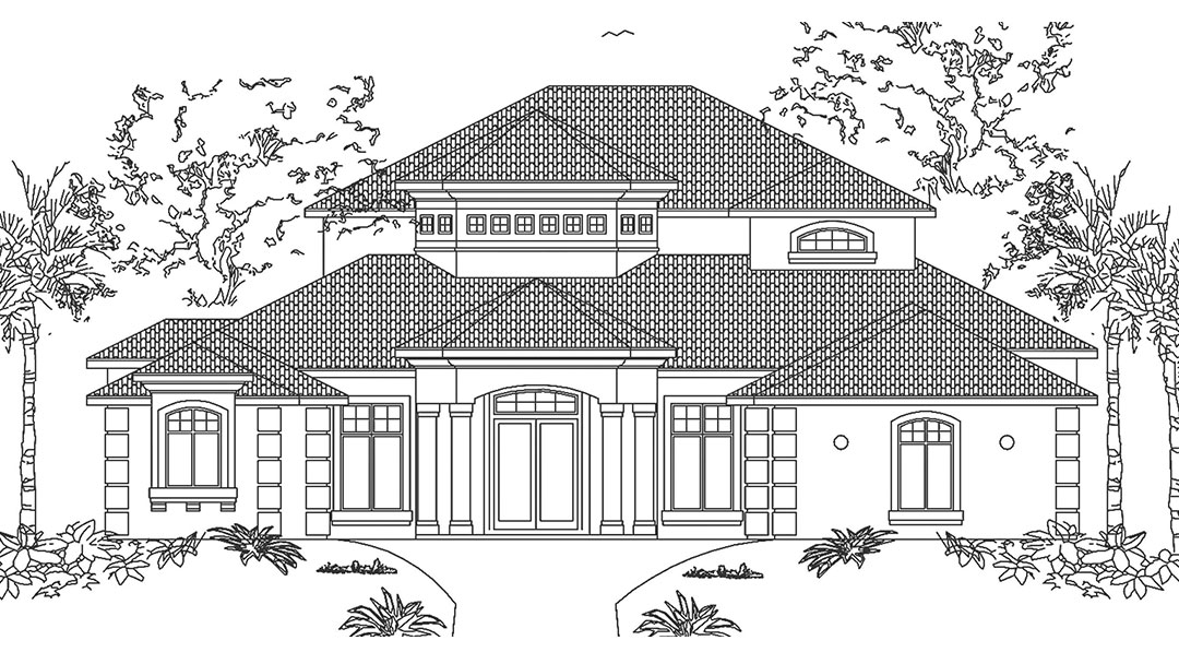 Joyal-Homes-Palm-Beach-Elevation-Floor-Plan