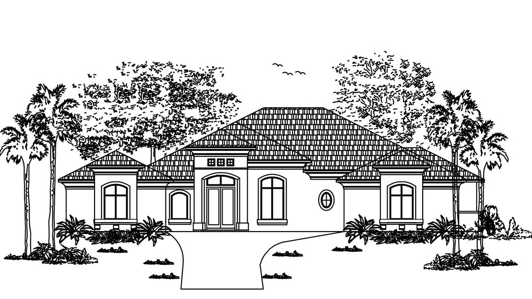 Joyal-Homes-Sanibel-Model-Elevation-Floor-Plan